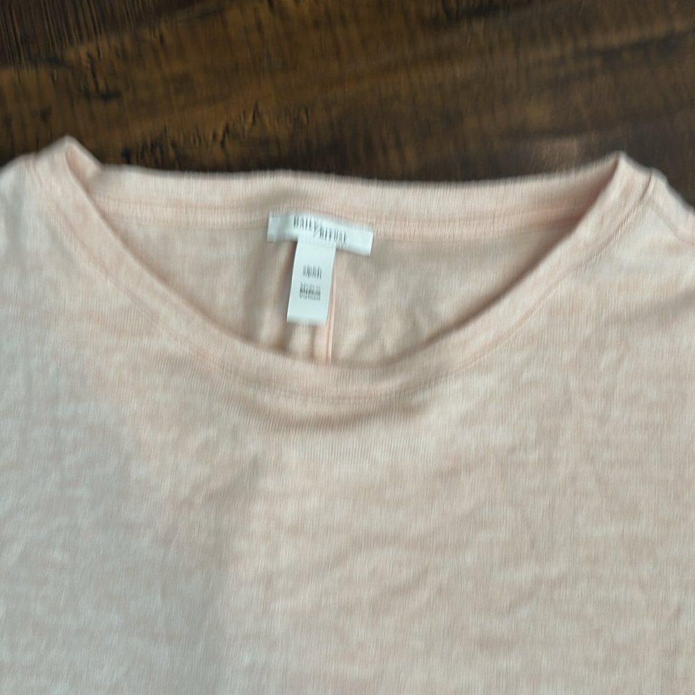 NWT Comfy Tshirt Style Dress in Light Pink by Daily Ritual Size S - Picture 3 of 3